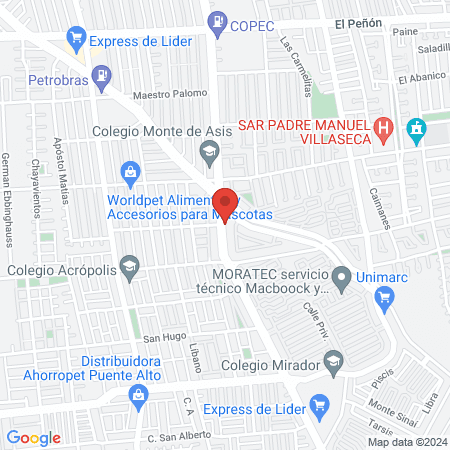 Veterinaria Happy Animal Mexico map