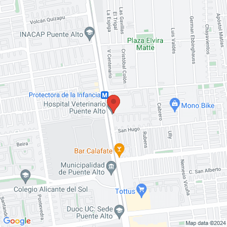 Hospital Veterinario Puente Alto map
