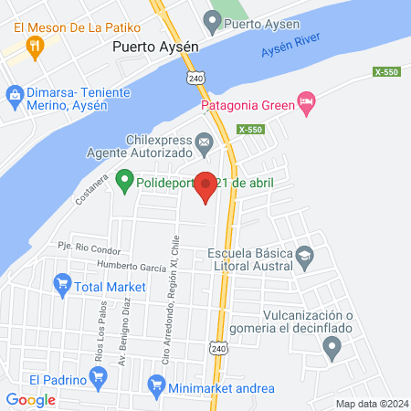 Hospital de Puerto Aysén map