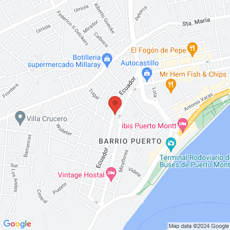 Treino - Entrada Ecuador map