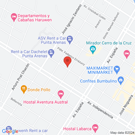 Clínica Yáñez Bravo- dentistas Punta Arenas map