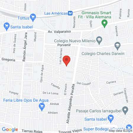 YOGA INFANTIL - YOGA KIDS VILLA ALEMANA map