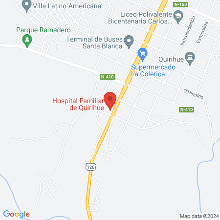 Hospital Comunitario de Salud Familiar de Quirihue map
