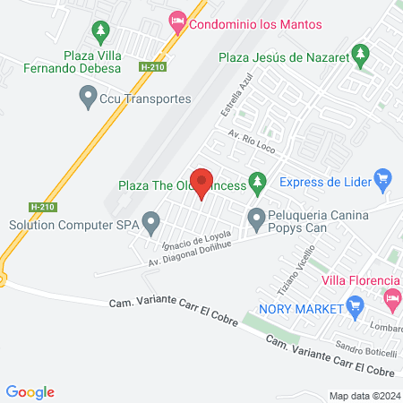 Paola guajardo Peluquería integral map