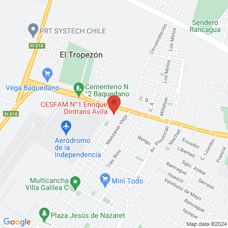 CESFAM N°1 Enrique Dintrans Ávila map