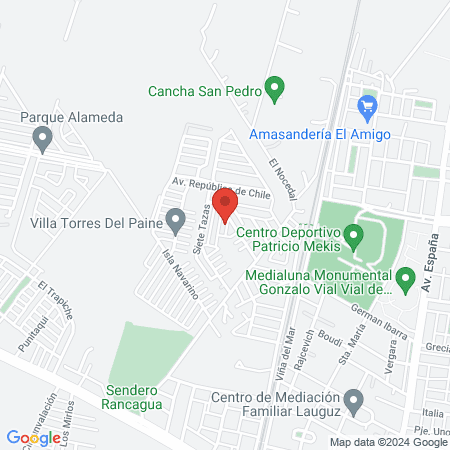 Hospital Clínico Veterinario Koning map