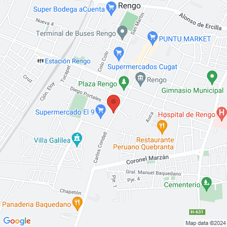 Dra. Patricia Vargas Cirujano Dentista map