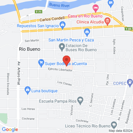 Hospital de Río Bueno map
