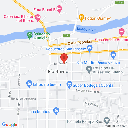 Veterinaria Rosas Vet Rio bueno map