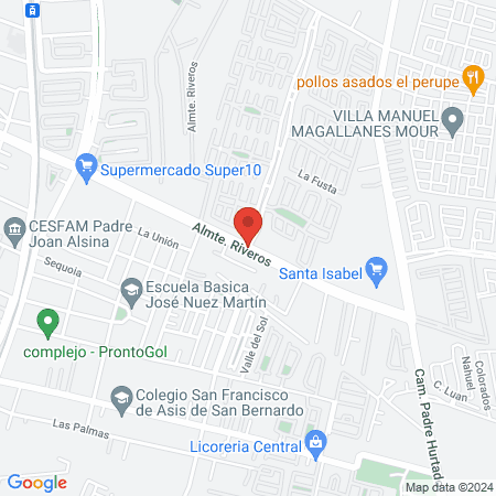 Fer manicure Chile map