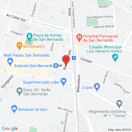Clínica Dental Odontodent San Bernardo map