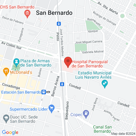 Hospital San Bernardo map
