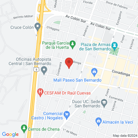 Centro Médico y Dental RedSalud San Bernardo map