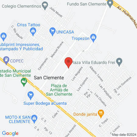 Centro Diurno del Adulto Mayor San Clemente map