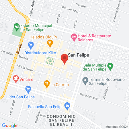 Veterinaria Austral map