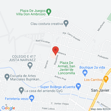 Hospital de San Javier map