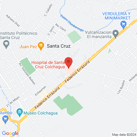 Hospital de Santa Cruz map