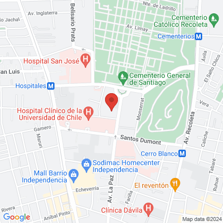 SEMDA Central Universidad de Chile map