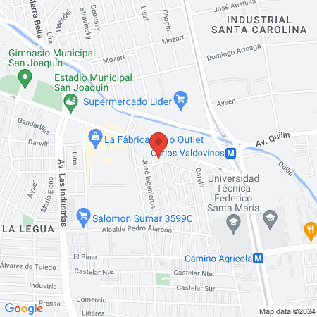 Cesfam San Joaquín map
