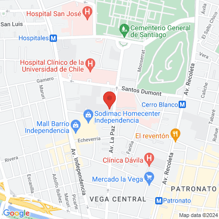Clínica Odontológica Universidad de Chile map
