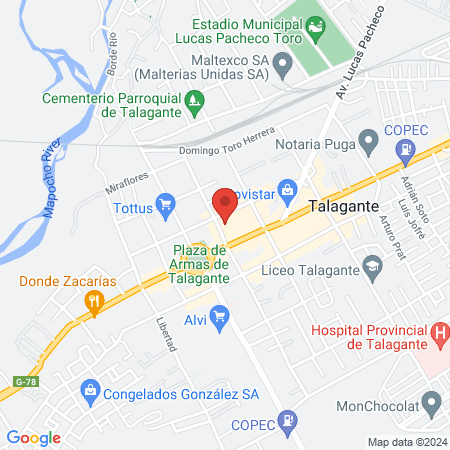 New Hair Talagante map