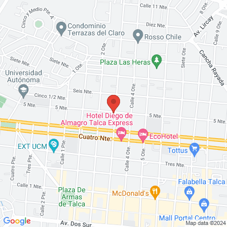 Centro odontologico Vitaldent map