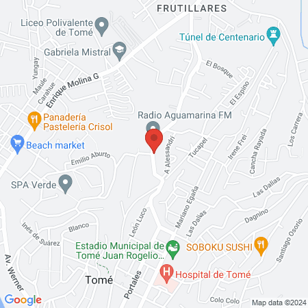 Alto Padel Tomé map