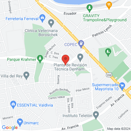 Ashtanga Yoga Tristhana Valdivia - Presencial y Online map
