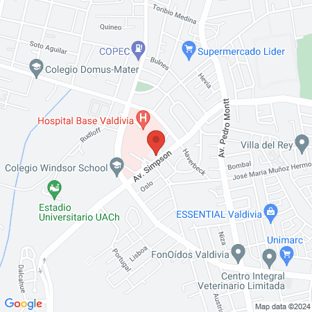 Clinica Dental OdontoSur Valdivia map