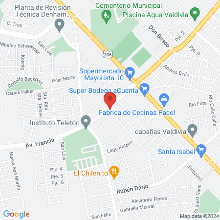 Clínica Veterinaria de Los Rios map