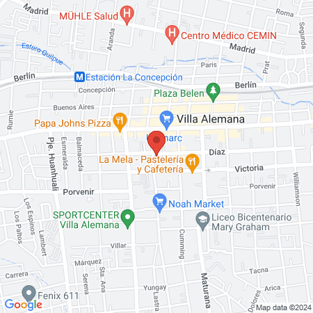 Clinica Dental Villa Alemana Irisdent map