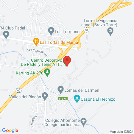 Centro Deportivo De Padel y Tenis ATT Peñablanca map
