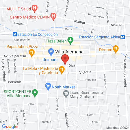 Villa Alemana Médica map