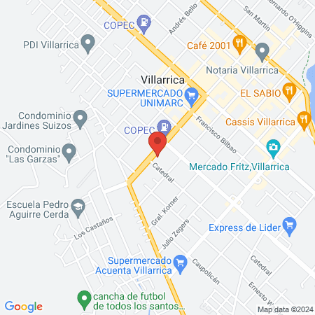 Pacific Fitness Gym Villarrica map