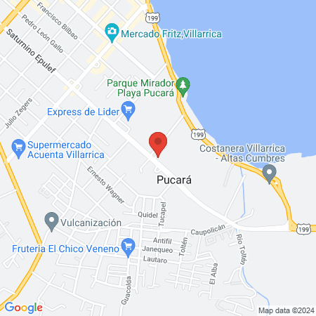 Gym New life Villarrica map