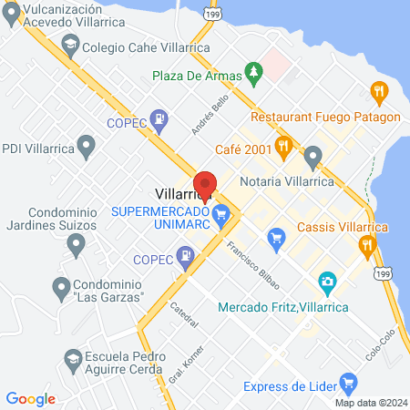 Clinica Veterinaria Araucania, Villarrica map