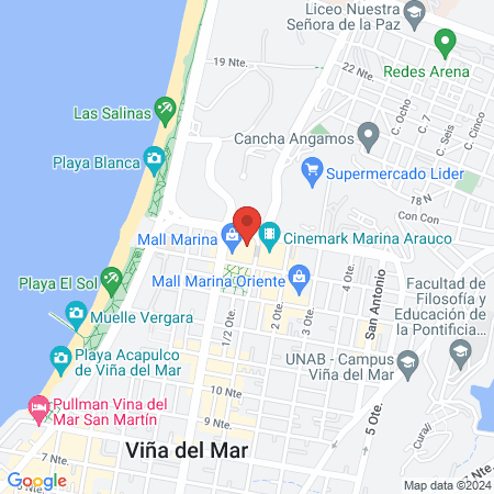 Energy Gym Vina del Mar map
