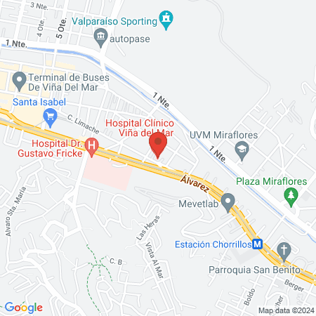 Hospital Clínico Viña del Mar map