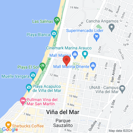 Clínica Ciudad del Mar map
