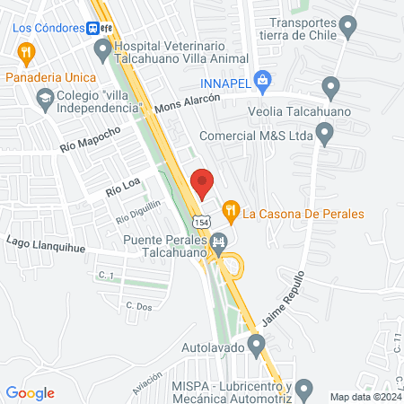 Rio Mapocho 737.Denavi Sur map