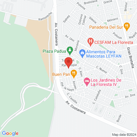 Estilista Leslie Caroline y Sala de depilación map