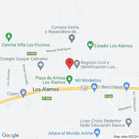 CESFAM Los Alamos map