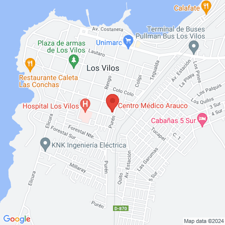 Centro Médico Arauco map