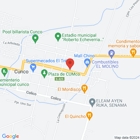 Clinica Dental Cunco Dr. Guillermo Mouat Especialista en Endodoncia map