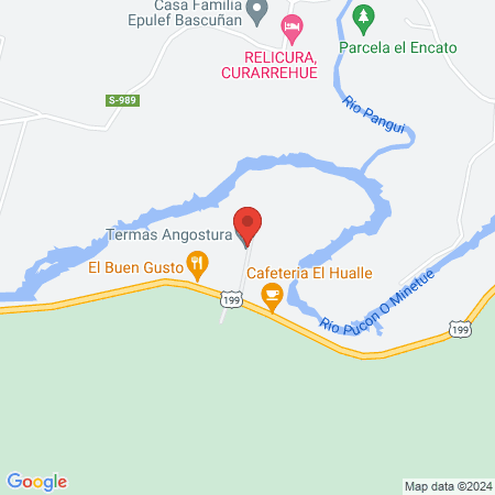 Termas Angostura map