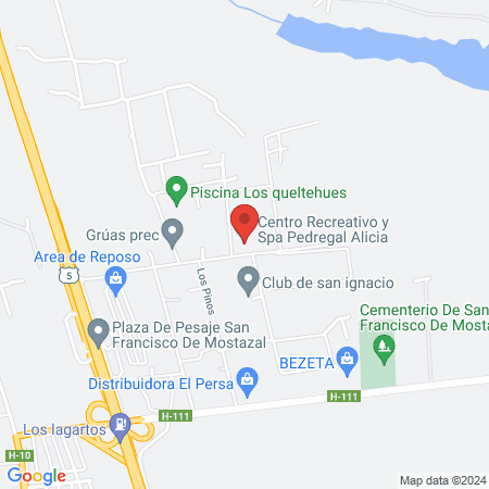 Centro Recreativo y Spa Pedregal Alicia map