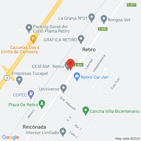 Consultorio de Retiro map