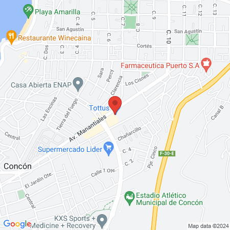 Clinica Dental Ecodent, Concon. map