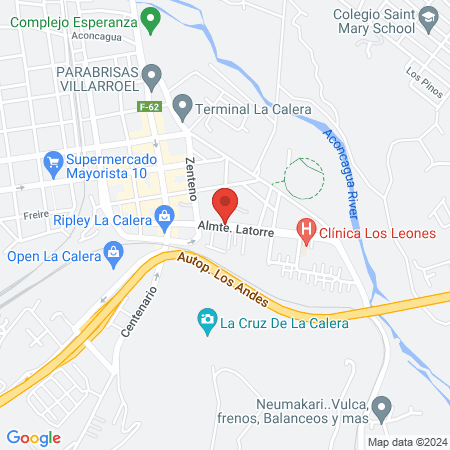 Andrea de Lourdes Fuster Saldías map