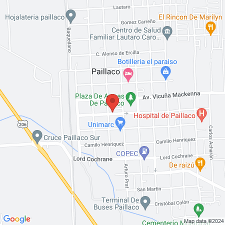 Urban style paillaco map
